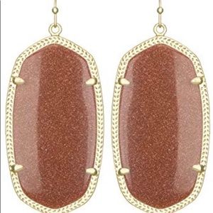 Burnt Orange Kendra Scott Danielle Earrings + Bag